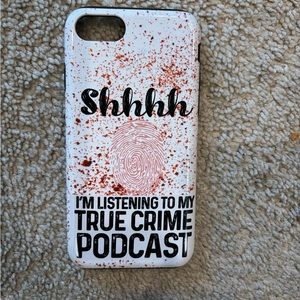 iPhone 8 case… great for crime junkies! In great condition…#truecrime